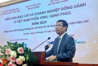 ĐẠI BIỂU HIỆP HỘI THAM GIA DIỄN ĐÀN “BÁO CHÍ VÀ DOANH NGHIỆP ĐỒNG HÀNH VÌ VIỆT NAM PHỒN VINH, HẠNH PHÚC” LẦN THỨ HAI - NĂM 2024